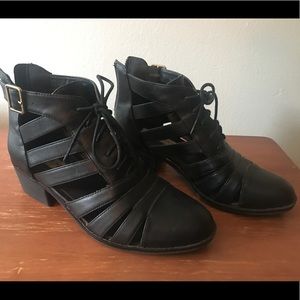 Steve Madden booties with slits