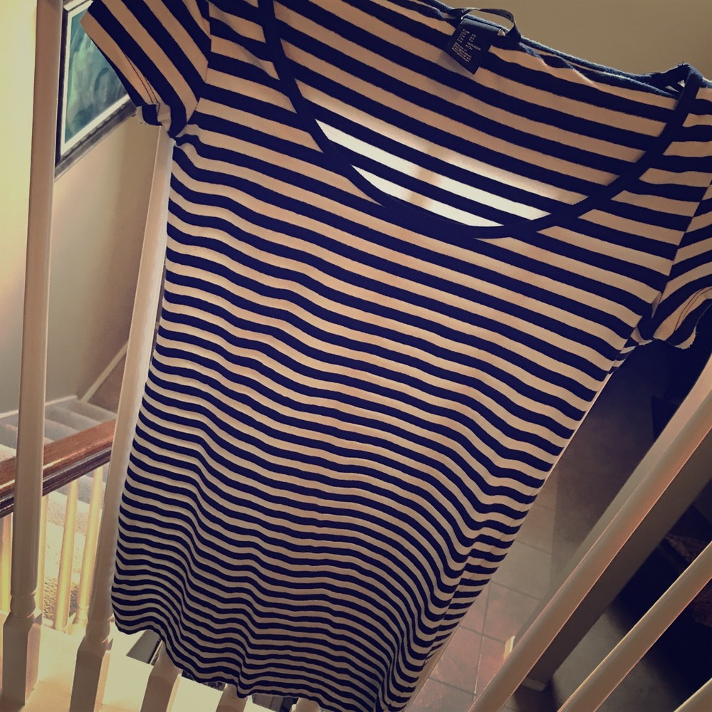 H&M STRIPED BODYCON MINI DRESS
