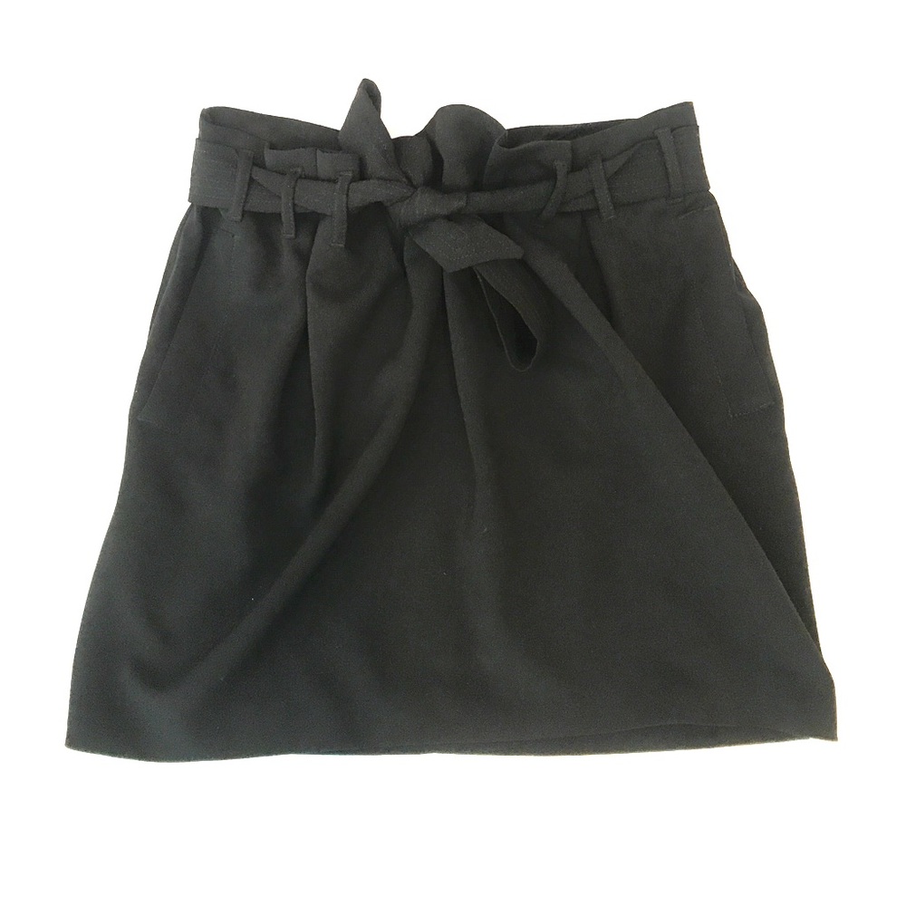 See by Chloe Paper Bag Black Mini Skirt