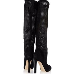 Brian Atwood suede knee boots