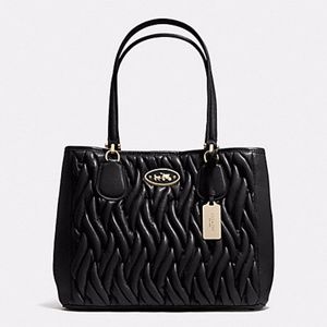 COACH KITT CARRYALL IN GATHERED LEATHER
