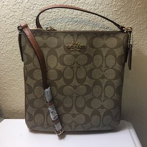 Light brown Coach crossbody