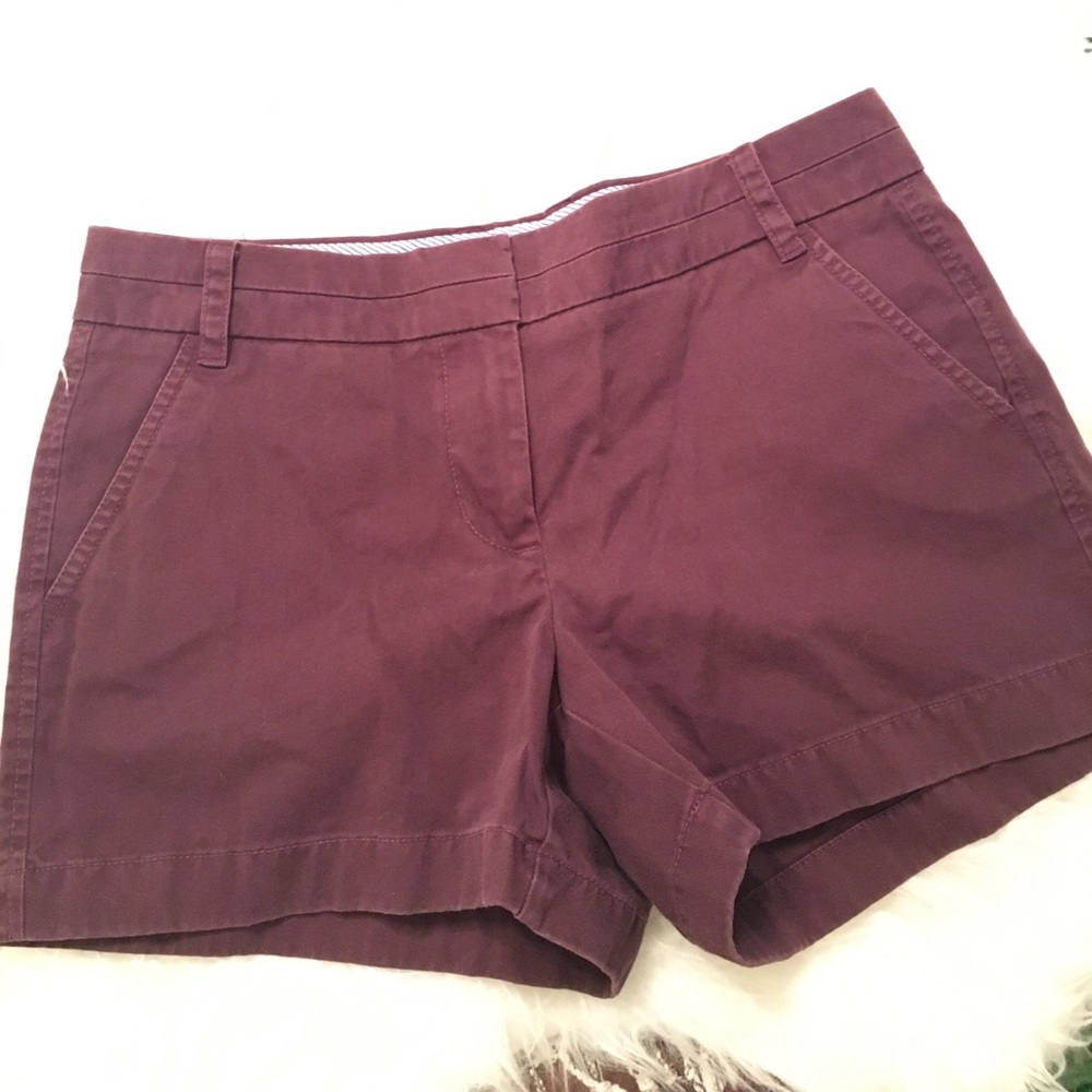 J.Crew 3" Chino Shorts, Plum Color