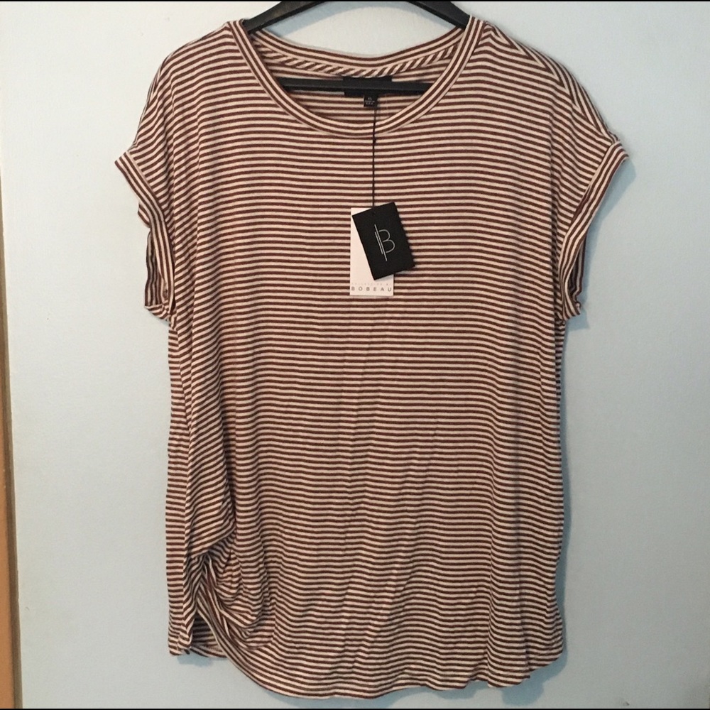 NWT Bobeau Reela Side Knot Knit Top