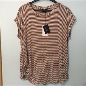 NWT Bobeau Reela Side Knot Knit Top