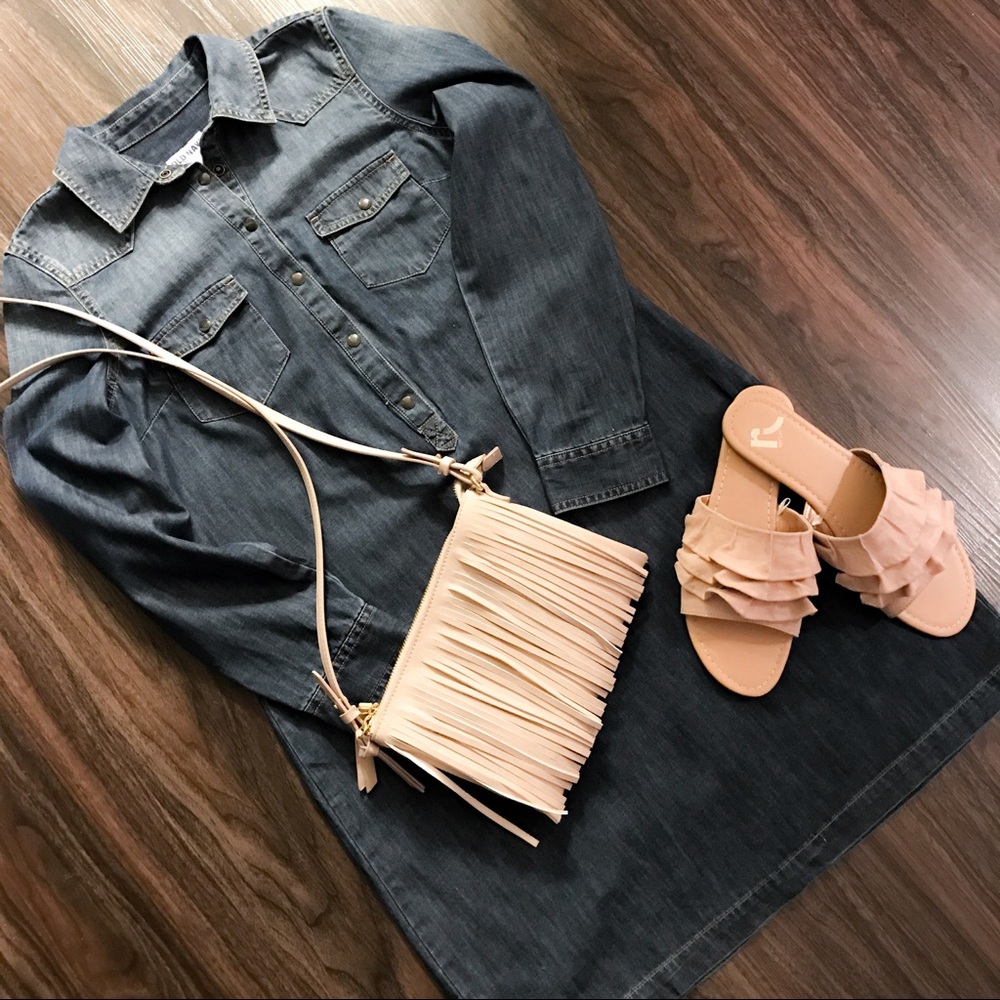 Old Navy Denim Shirt Dress