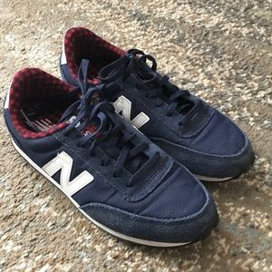 New Balance 410 with buffalo check lining