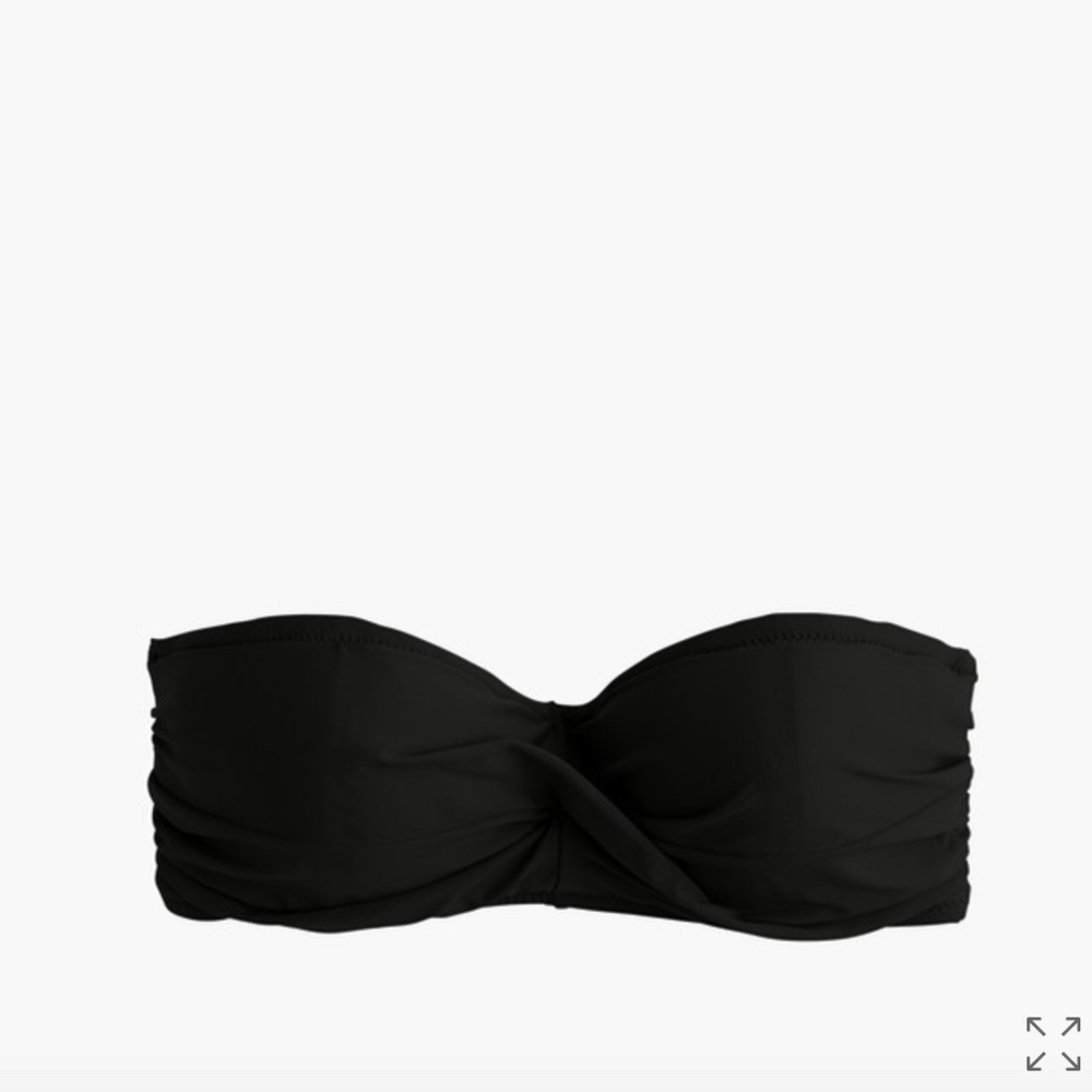 J. Crew Underwire Twist Bandeau Black