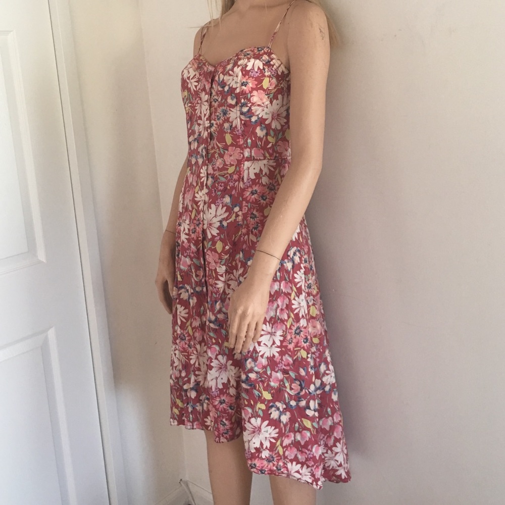 Fun Lauren Conrad Beautiful Floral High Low Dress