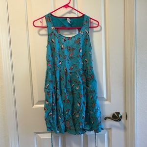 Cute bird print dress