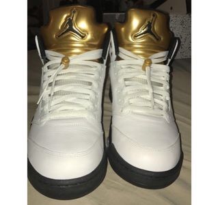 Air Jordan retro 5 Olympic gold medal