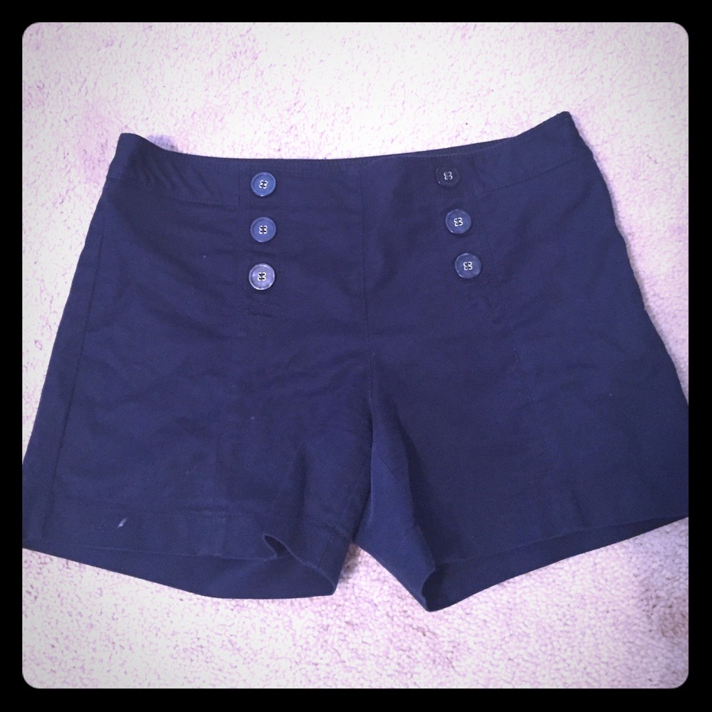 High waisted sailor shorts