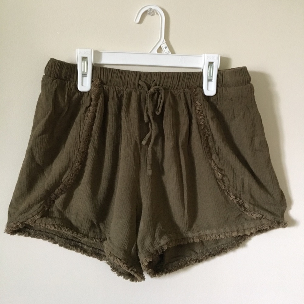 Target Mossimo Olive Soft Shorts Mid Rise