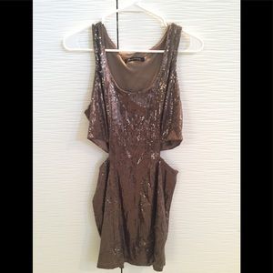 Foreign Exchange Cut Out Sequin Dress