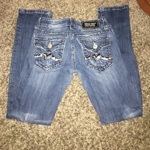 Miss me denim size 25 straight distressed look