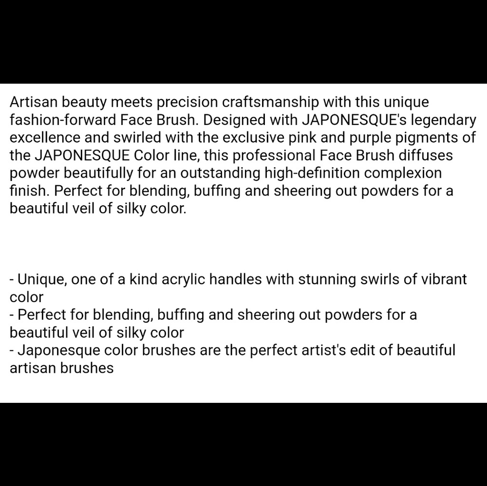 Japonesque Color Collection Face Brush - Picture 5 of 5