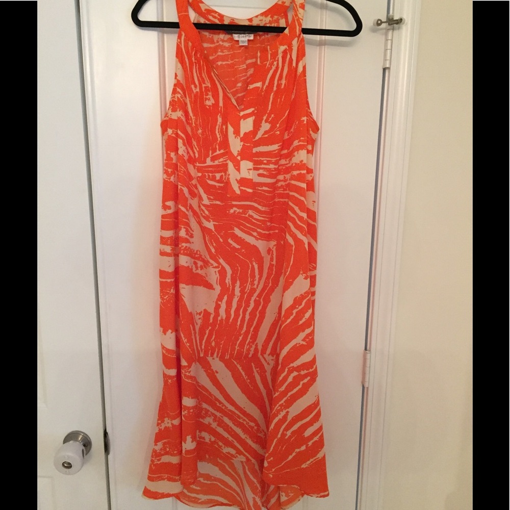 Dress Orange & Tan Pea in the Pod Maternity