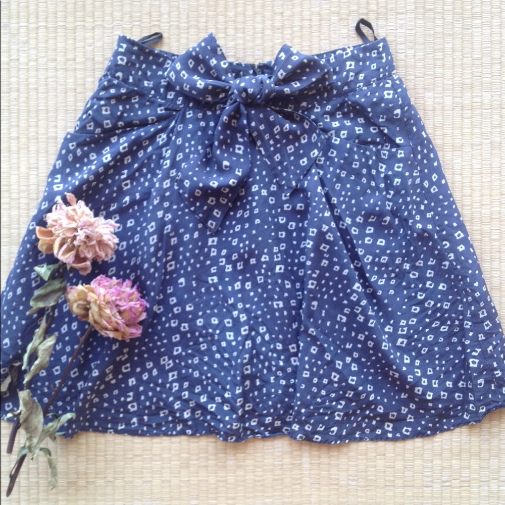 Boutique Silk A-line Skirt