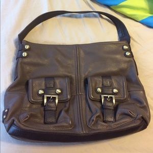 Tignanello Military Style Leather Purse