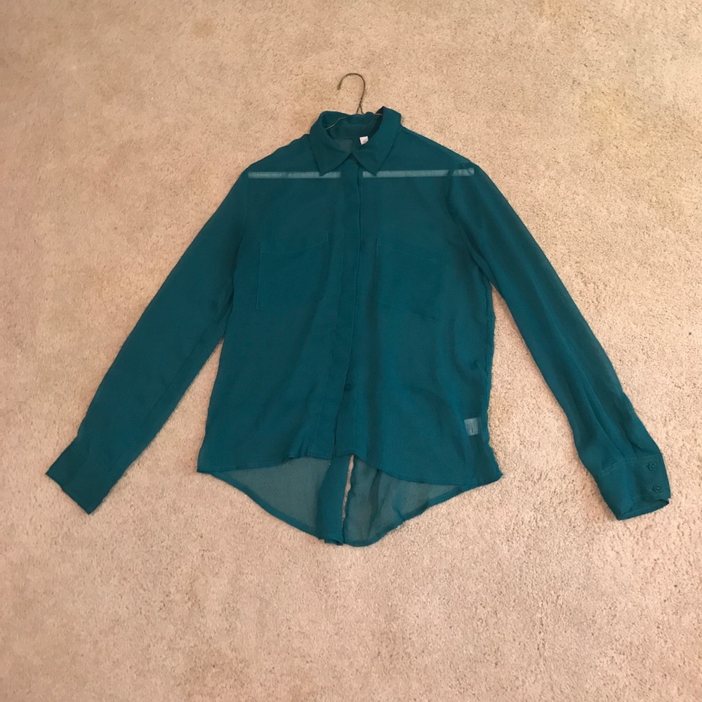 Green blouse