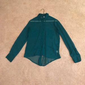 Green blouse