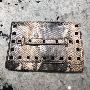 Steve Madden Snake Skin Clutch