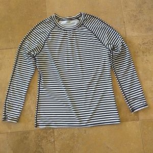 XL Striped rash guard swim shirt! Like new