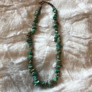 Green stone necklace