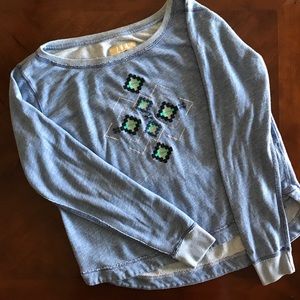 Hollister boat neck sweatshirt