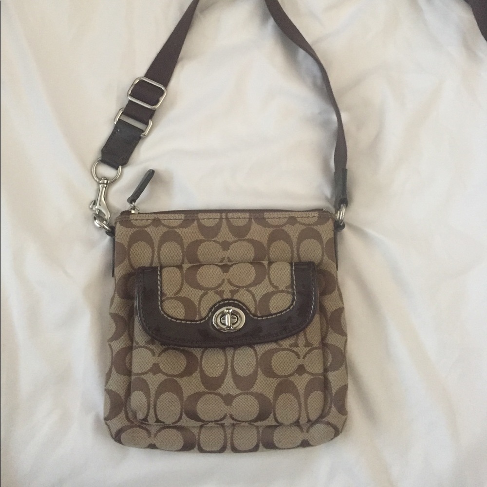 Coach logo crossbody bag