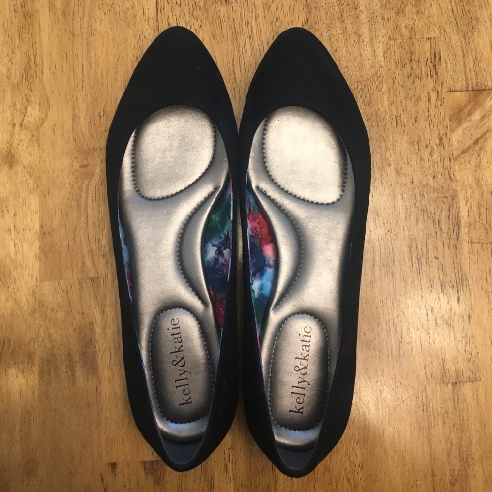 Kelly & Katie Black Flats
