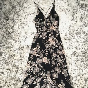 Flowy Floral High Low Maxi