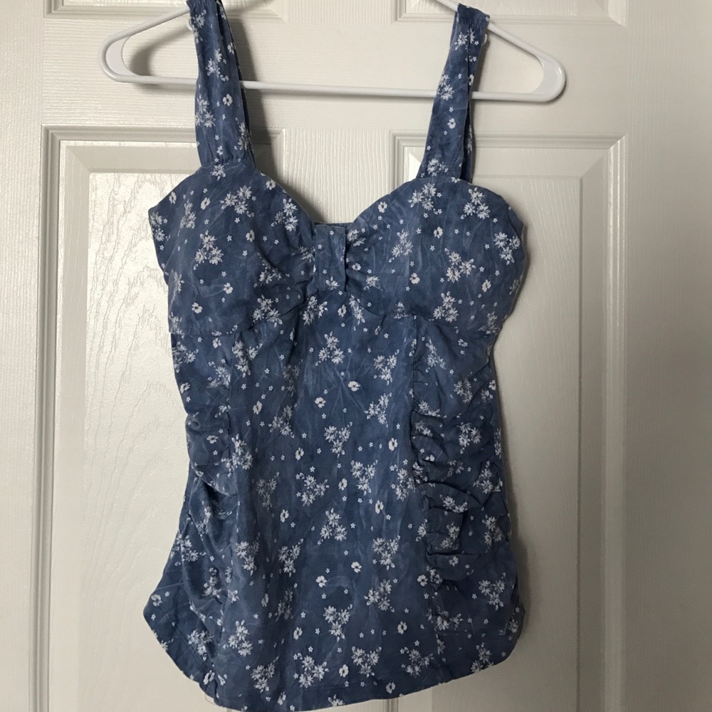 Floral dressy tank top