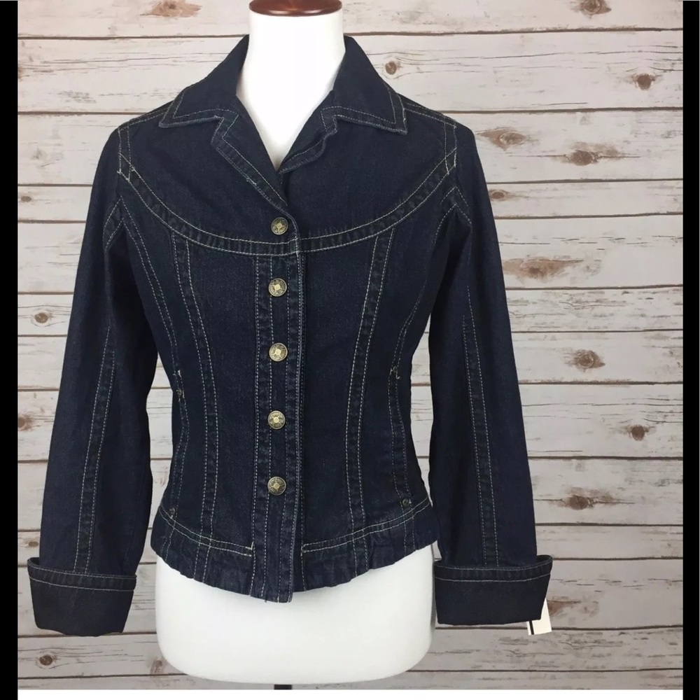 AMI of PARIS Snap Down Denim Jean Jacket Sz S
