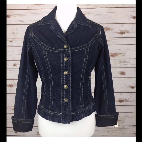 AMI of PARIS Snap Down Denim Jean Jacket Sz S - Picture 2 of 7