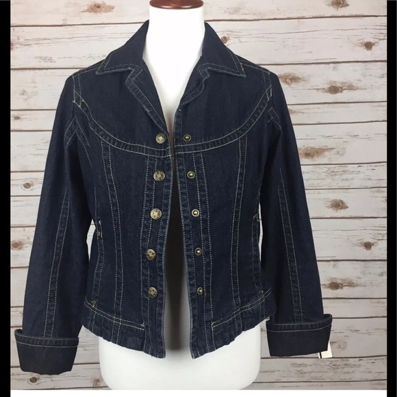 AMI of PARIS Snap Down Denim Jean Jacket Sz S - Picture 3 of 7