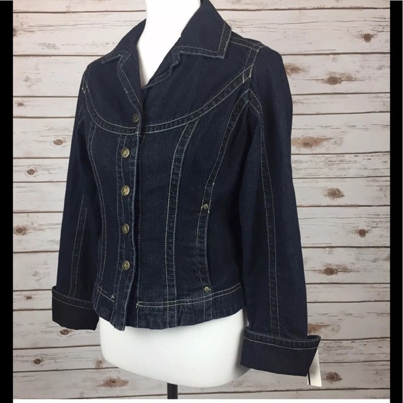 AMI of PARIS Snap Down Denim Jean Jacket Sz S - Picture 4 of 7