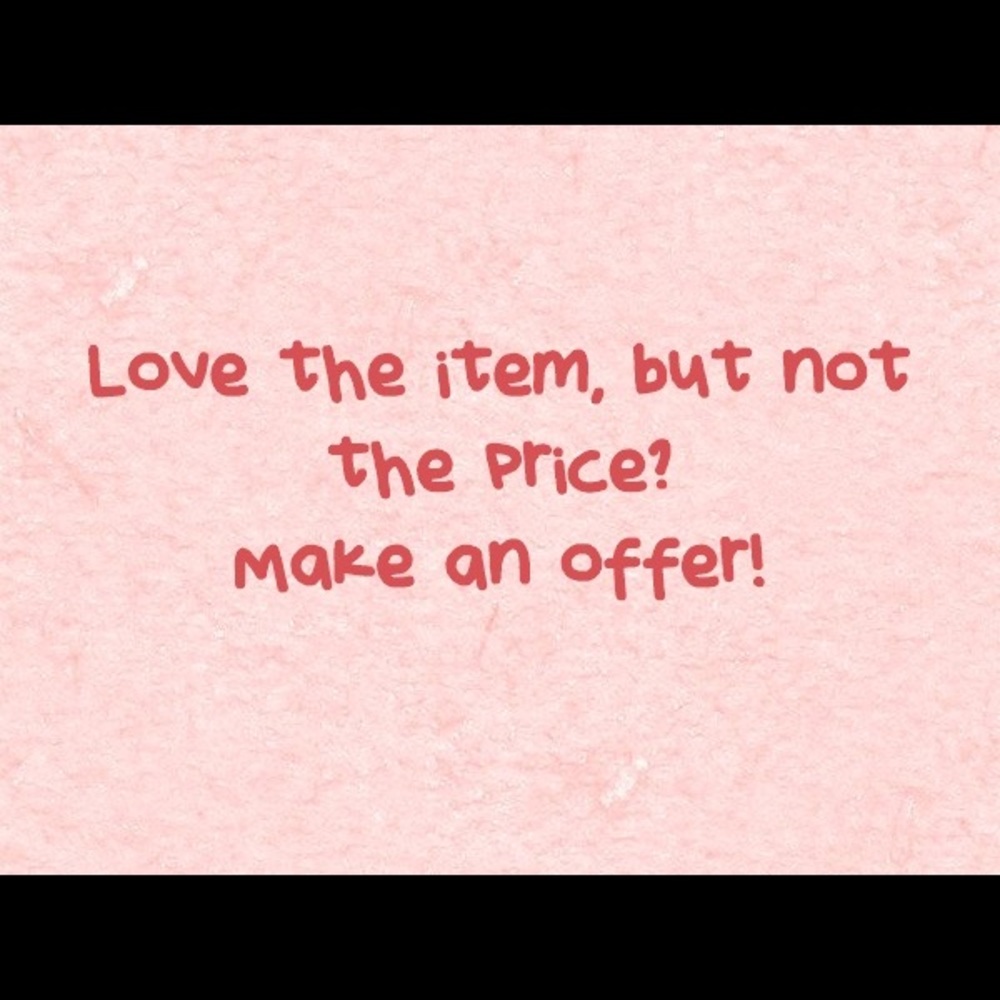 Love the item, but not the price? Make an offer!