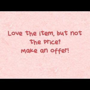Love the item, but not the price? Make an offer!