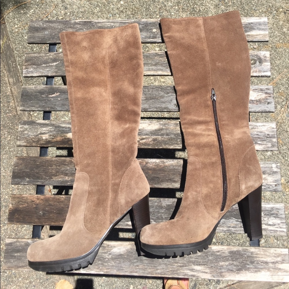JigSaw knee high suede boots