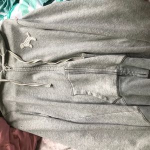 Victoria secret pink grey hoodie