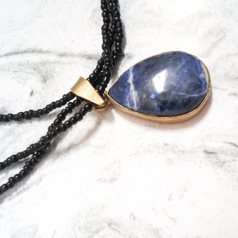 Blue Tear Drop Pendant from Qatar