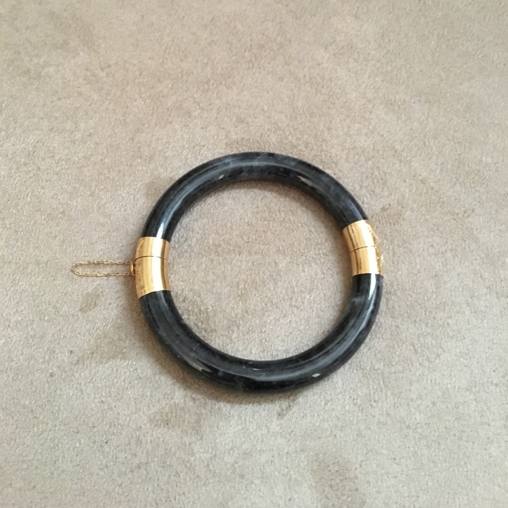 Black/gold Jade Bracelet