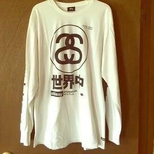 Stussy Long Sleeve T Shirt size L