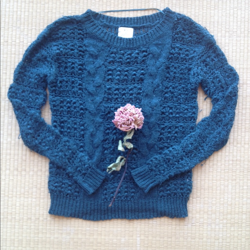 Pins and Needles Turquoise Sweater