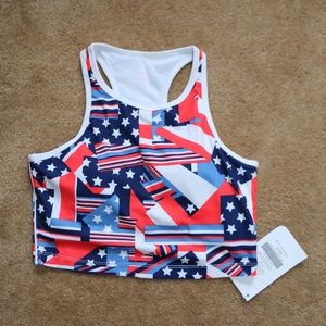 Patriotic Racerback Midlength Sportsbra