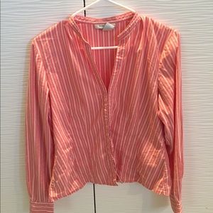 Nine West Button Up Long Sleeve Shirt