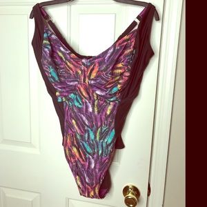 Panache One Piece Swimsuit 38J