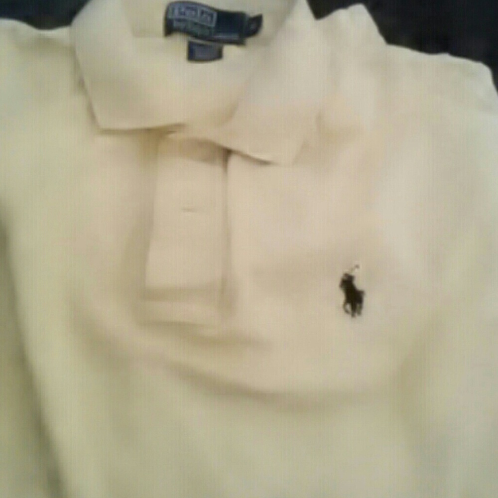Yellow 2 buttons Ralph Lauren polo size small