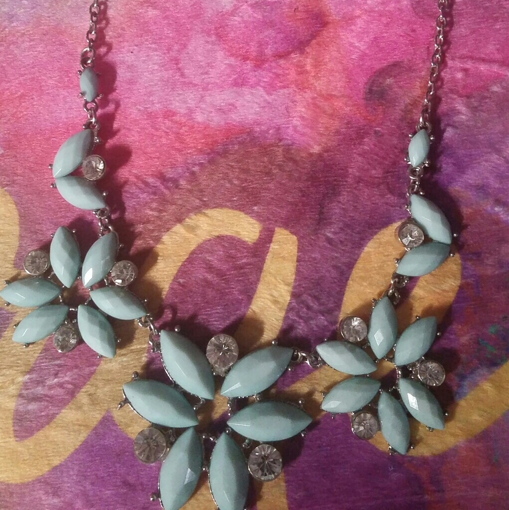 Stunning Tiffany Blue Statement Necklace